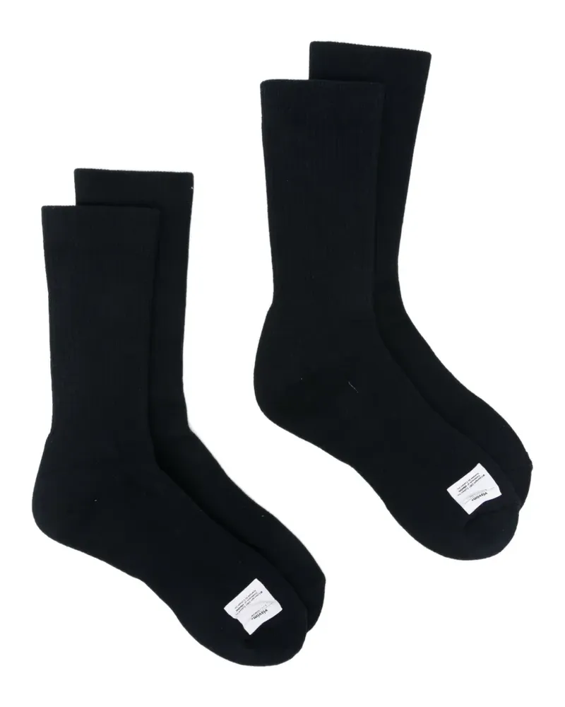 Visvim Achilles ribbed socks (set of two) - Blau Blau
