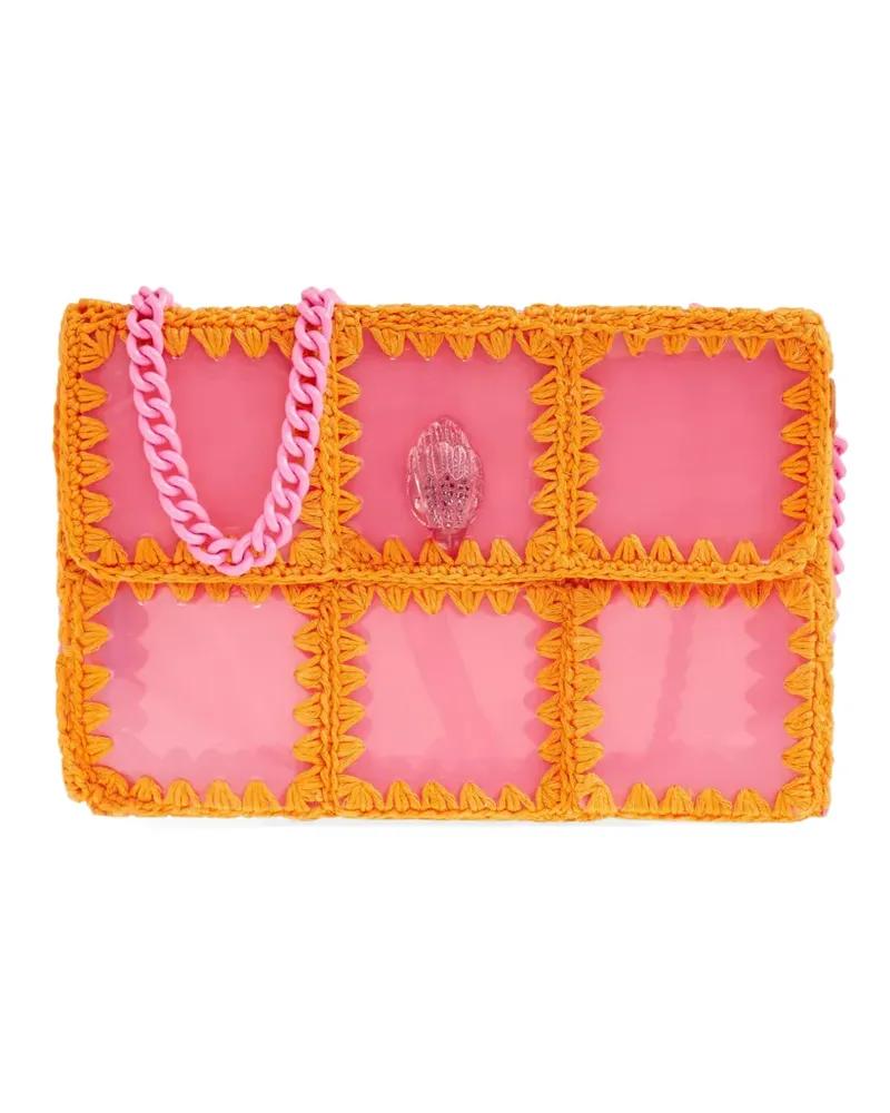 Kurt Geiger pink comb lattice tote bag - Rosa Rosa