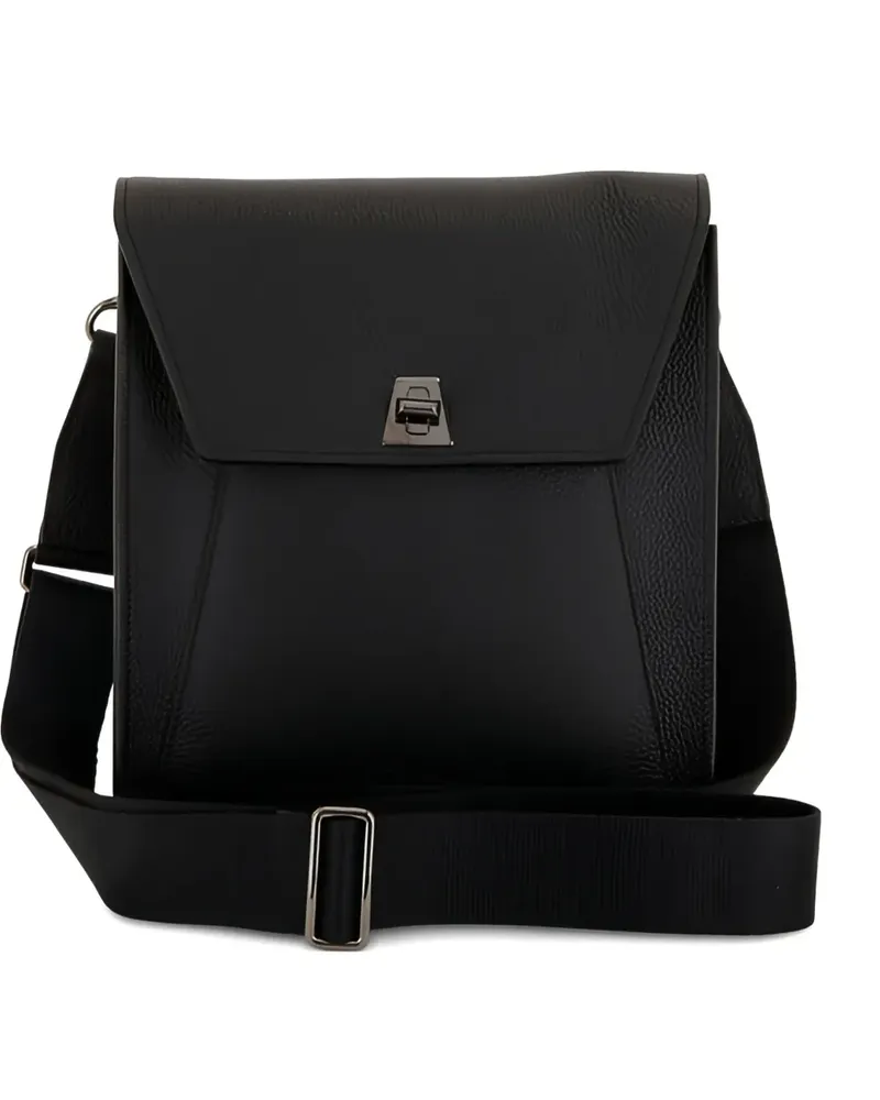 Akris flap strap cross body bag - Schwarz Schwarz
