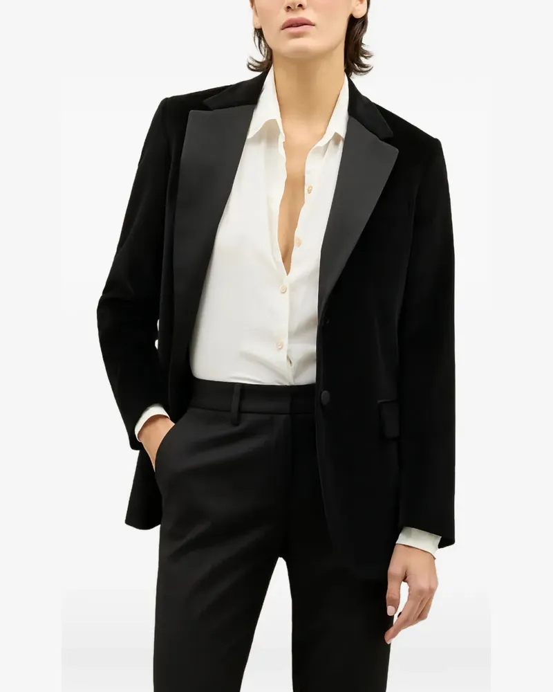 Boglioli velvet blazer - Schwarz Schwarz
