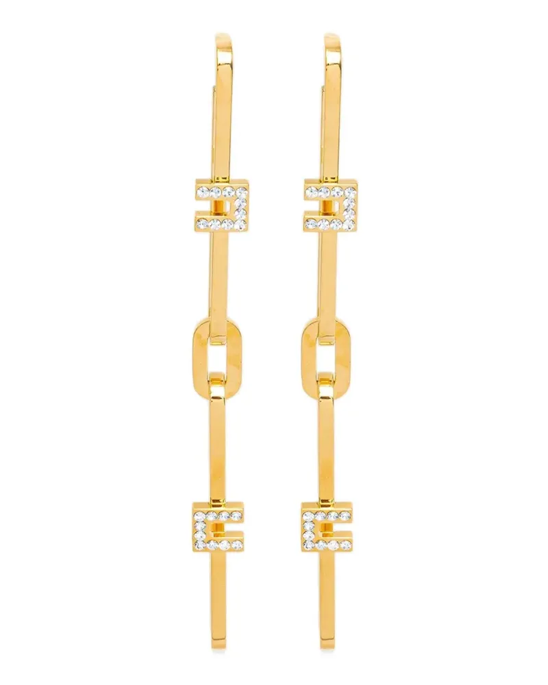 Elisabetta Franchi Ohrringe mit Kristallen - Gold Gold