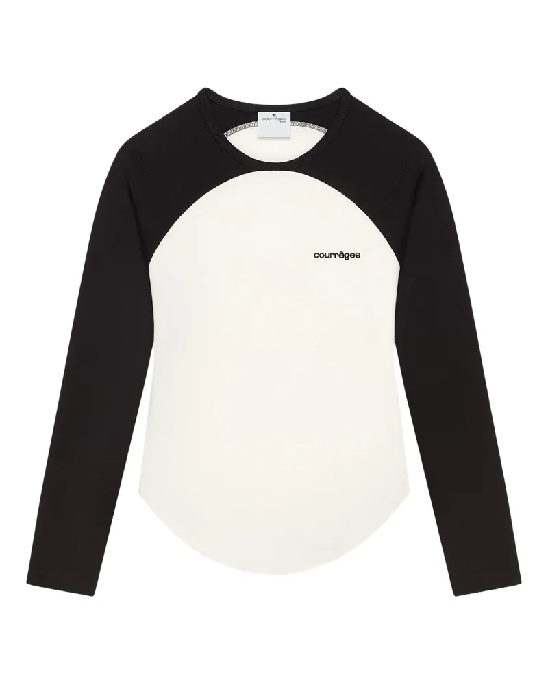 Courrèges Circle Contrast T-Shirt - Nude Nude
