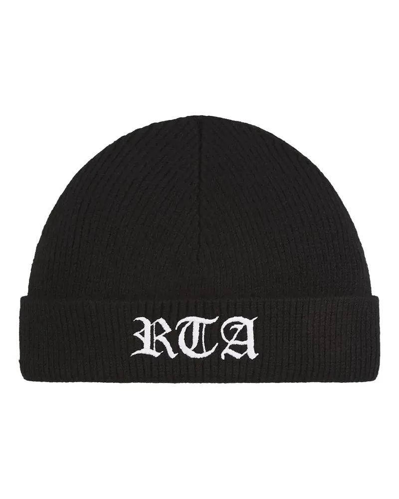 RTA Zion old-english beanie hat - Schwarz Schwarz