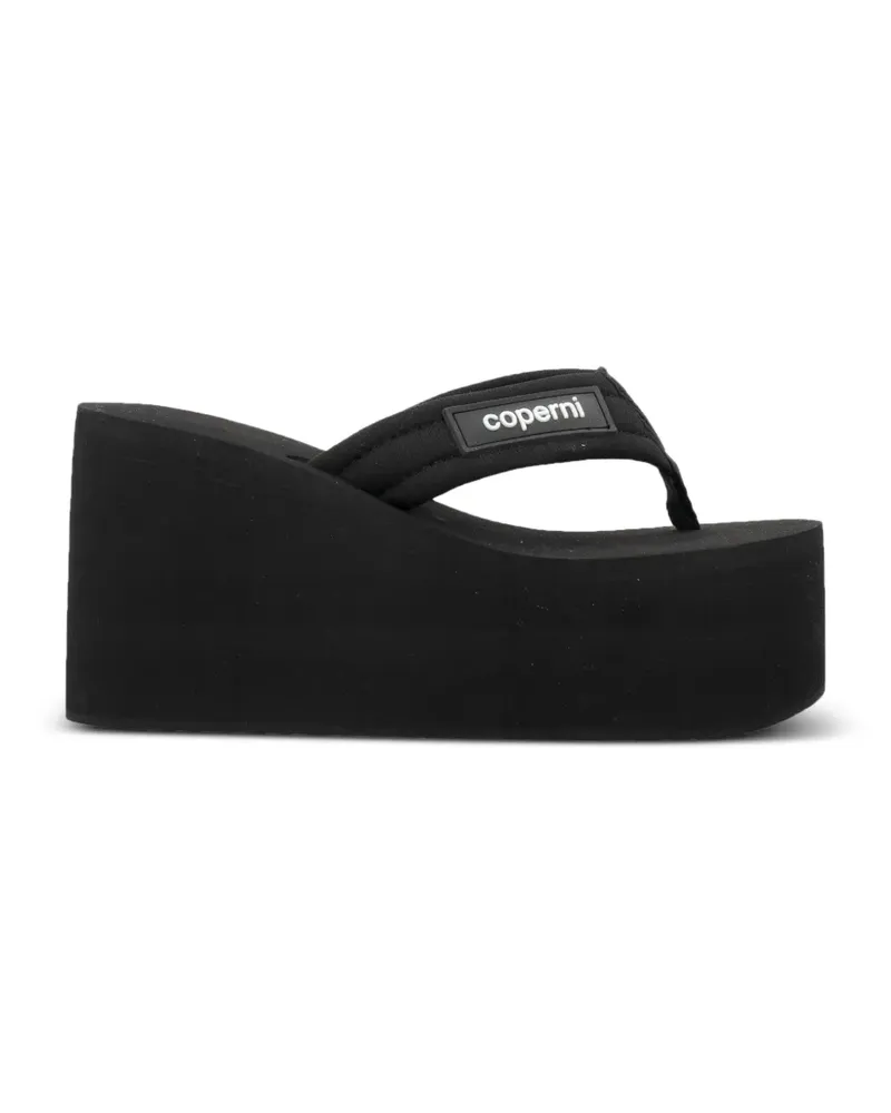 COPERNI logo-patch wedge sandals - Schwarz Schwarz