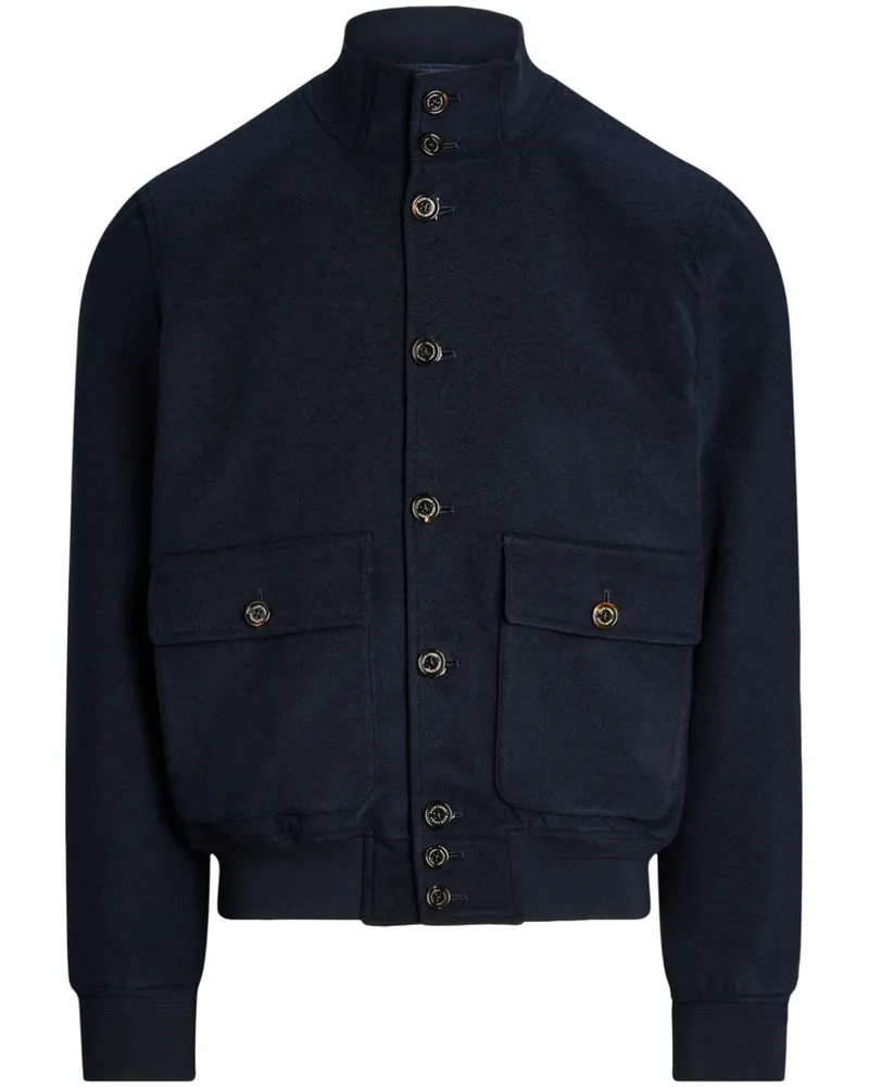 Ralph Lauren Einreihiger Mantel - Blau Blau