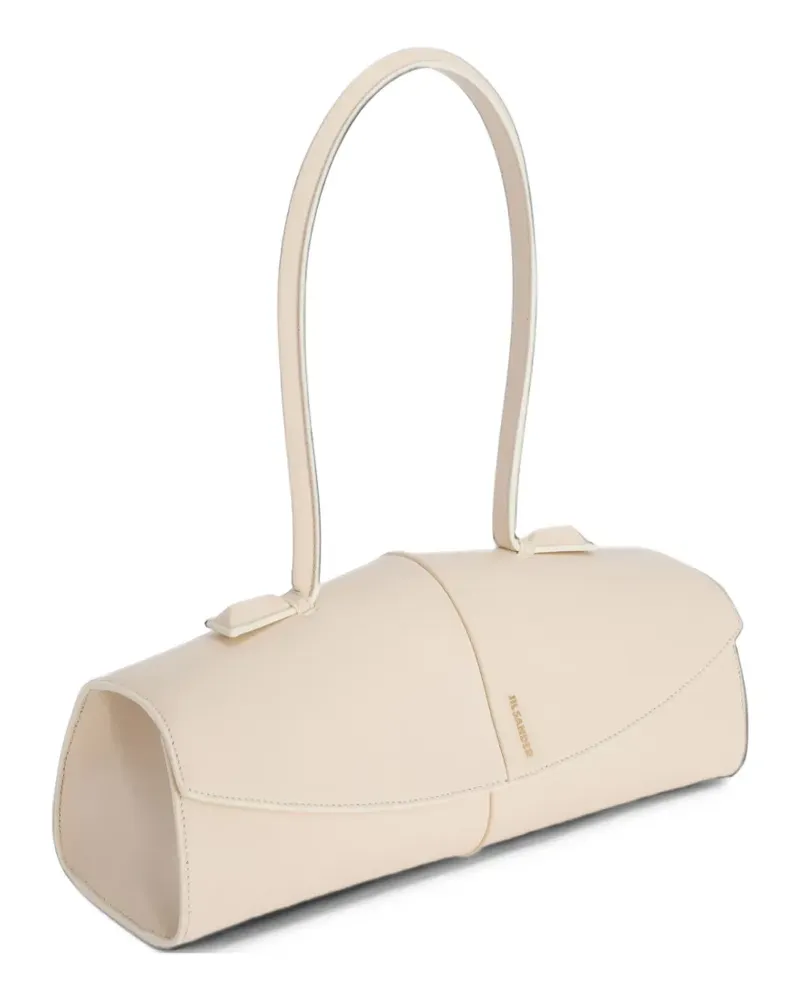 Jil Sander Linea Schultertasche mit Paspeln - Nude Nude