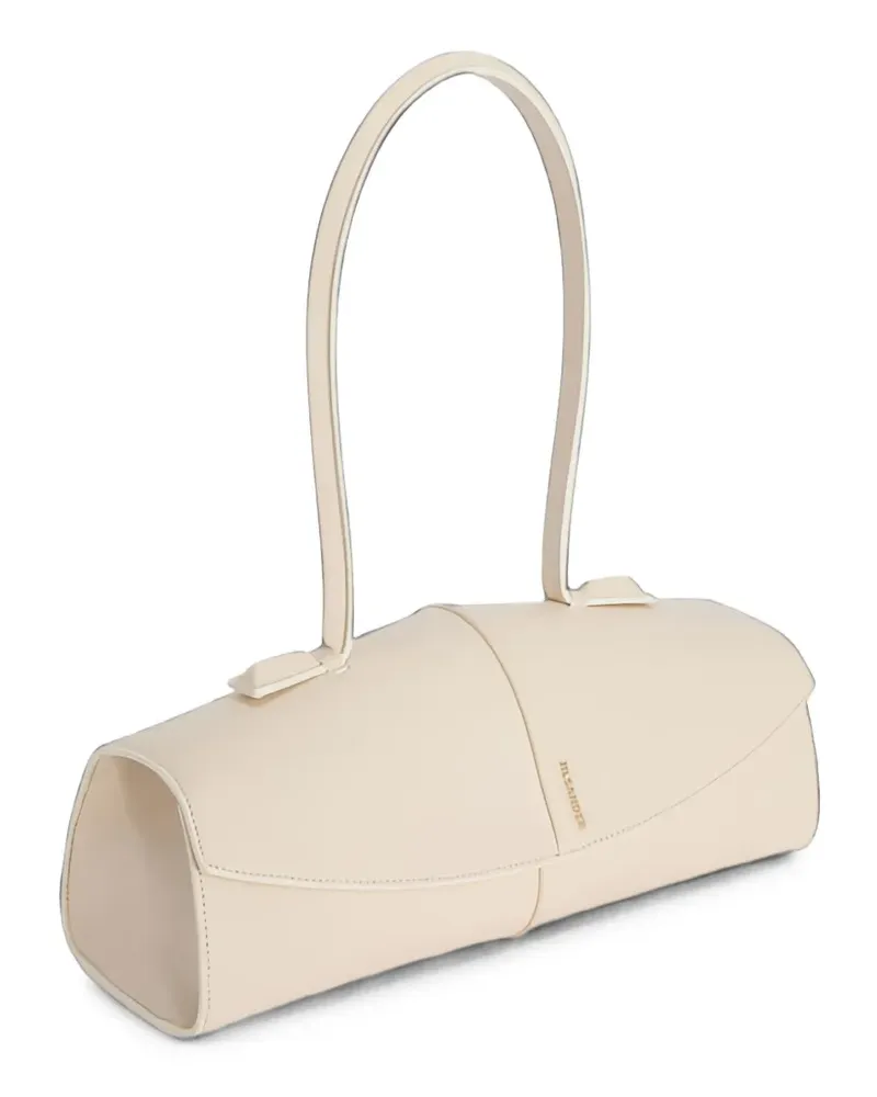 Jil Sander Linea Schultertasche mit Paspeln - Nude Nude