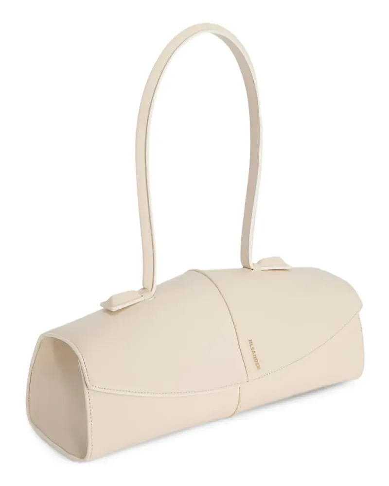 Jil Sander Linea Schultertasche mit Paspeln - Nude Nude