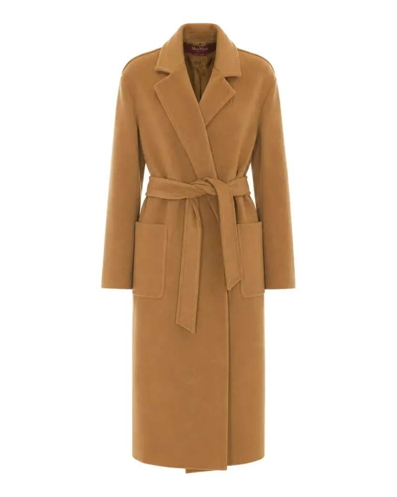 Max Mara belted virgin wool coat - Braun Braun