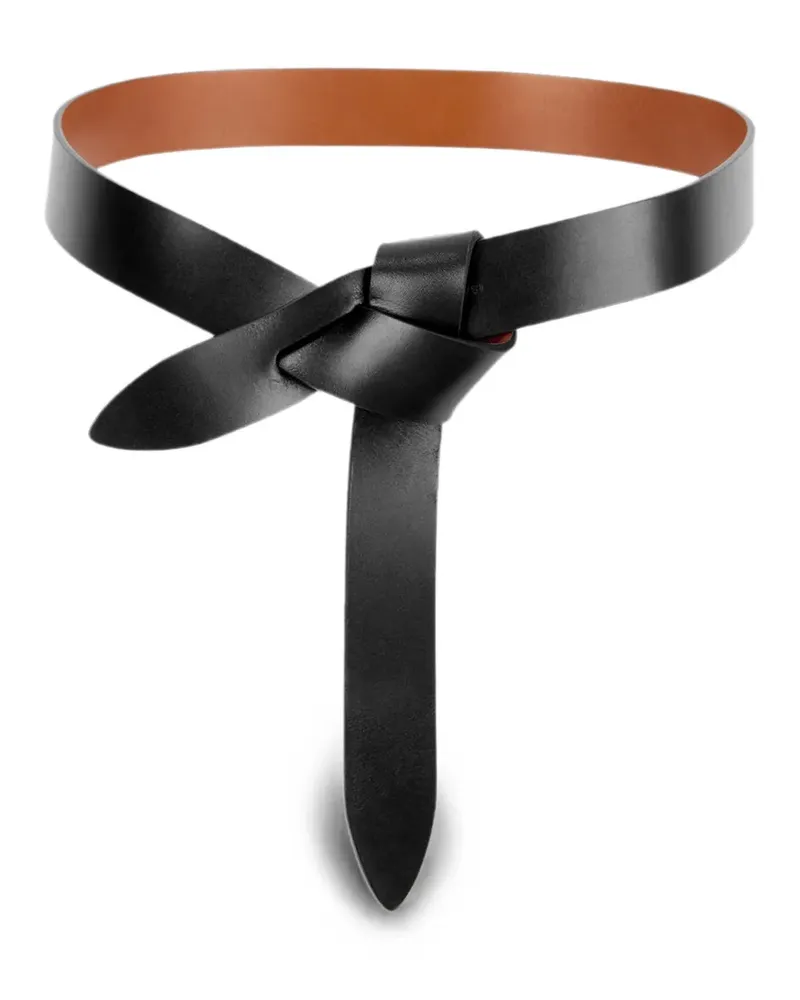 Isabel Marant Lecce knot-detail leather belt - Schwarz Schwarz