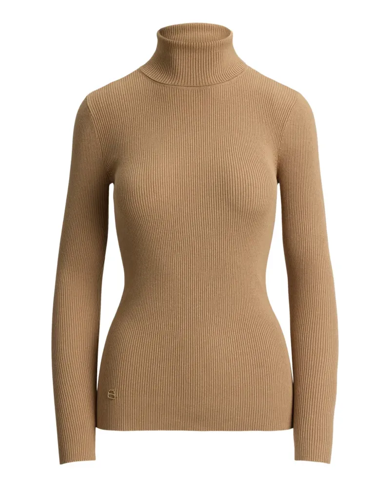 Ralph Lauren Gerippter Pullover mit Rollkragen - Braun Braun