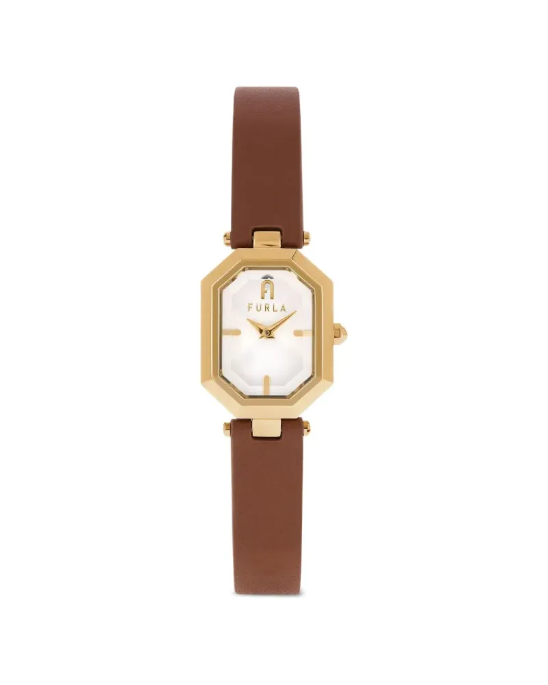 Furla Achteckiges Gehäuse 28mm - Weiß Weiß