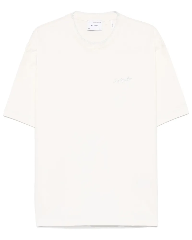 Axel Arigato T-Shirt mit Ziernähten - Weiß Weiß