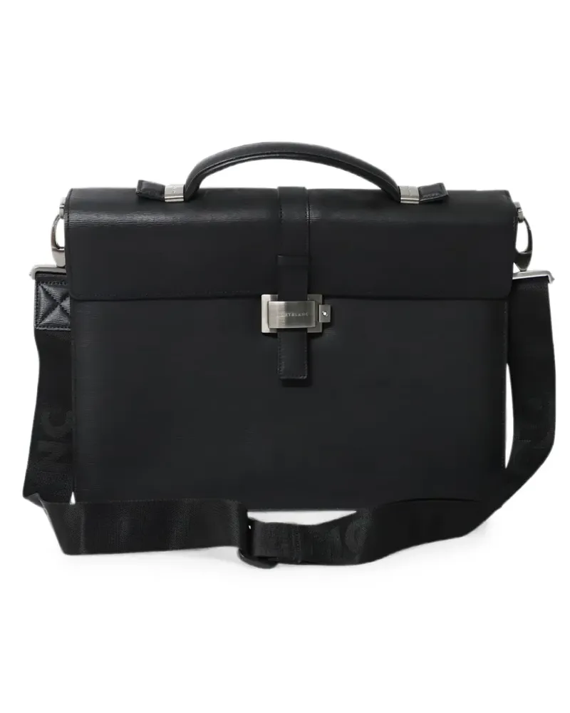 Montblanc Westside Double Gusset briefcase - Schwarz Schwarz