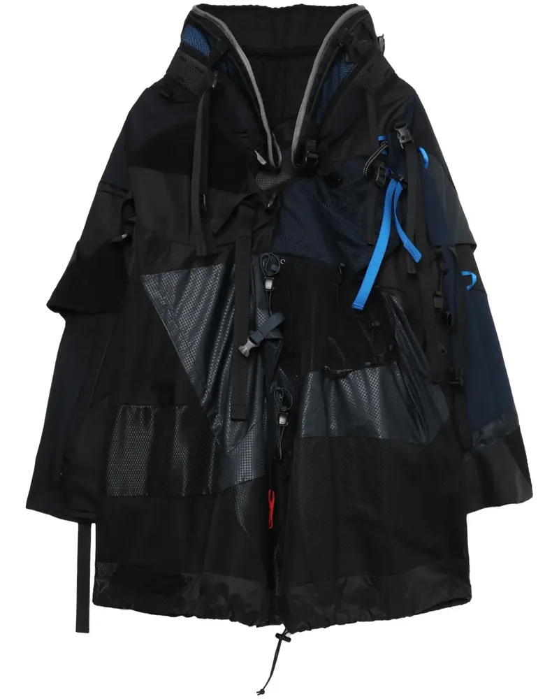 Junya Watanabe Cape im Utility-Look - Schwarz Schwarz