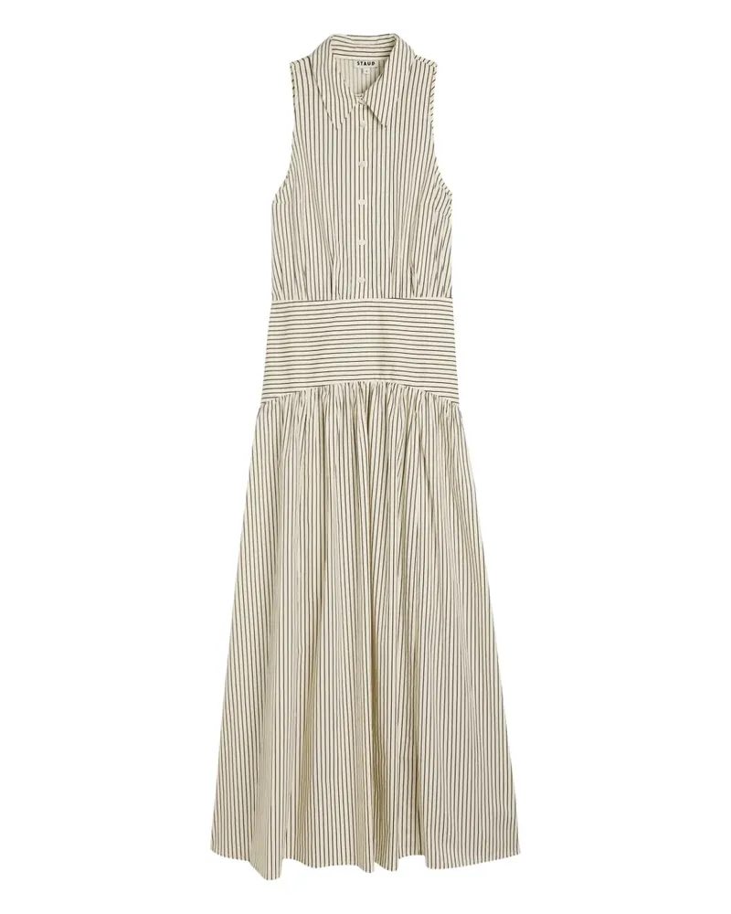 STAUD Romy striped dress - Nude Nude