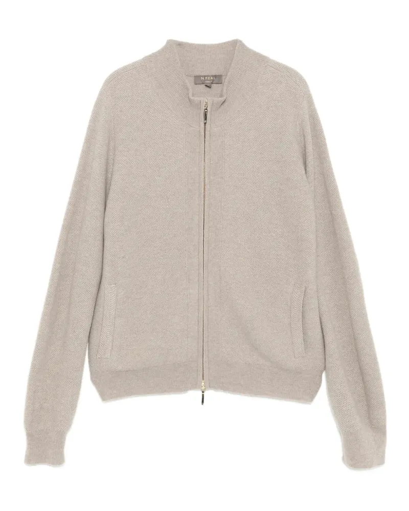 N.Peal Honeycomb Cardigan - Braun Braun