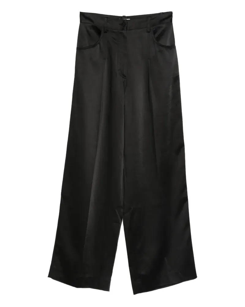 Sandro Hose aus Satin - Schwarz Schwarz