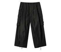 Cargohose mit Kordelzug - Schwarz