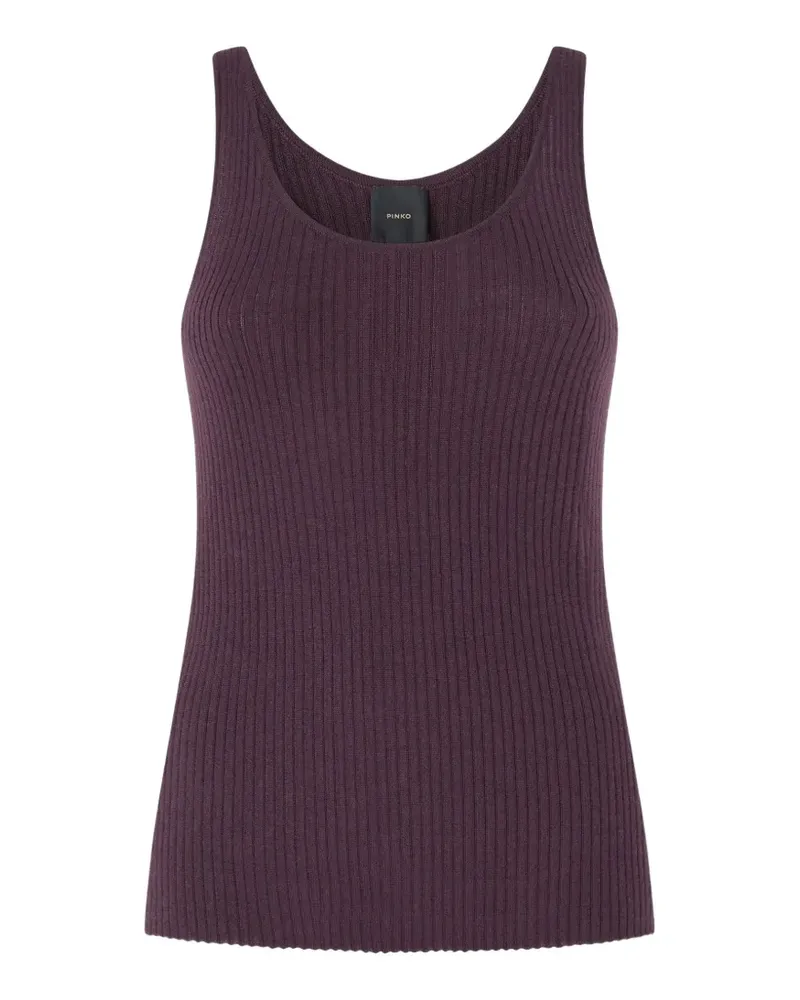 Pinko Geripptes Strickoberteil - Violett Violett