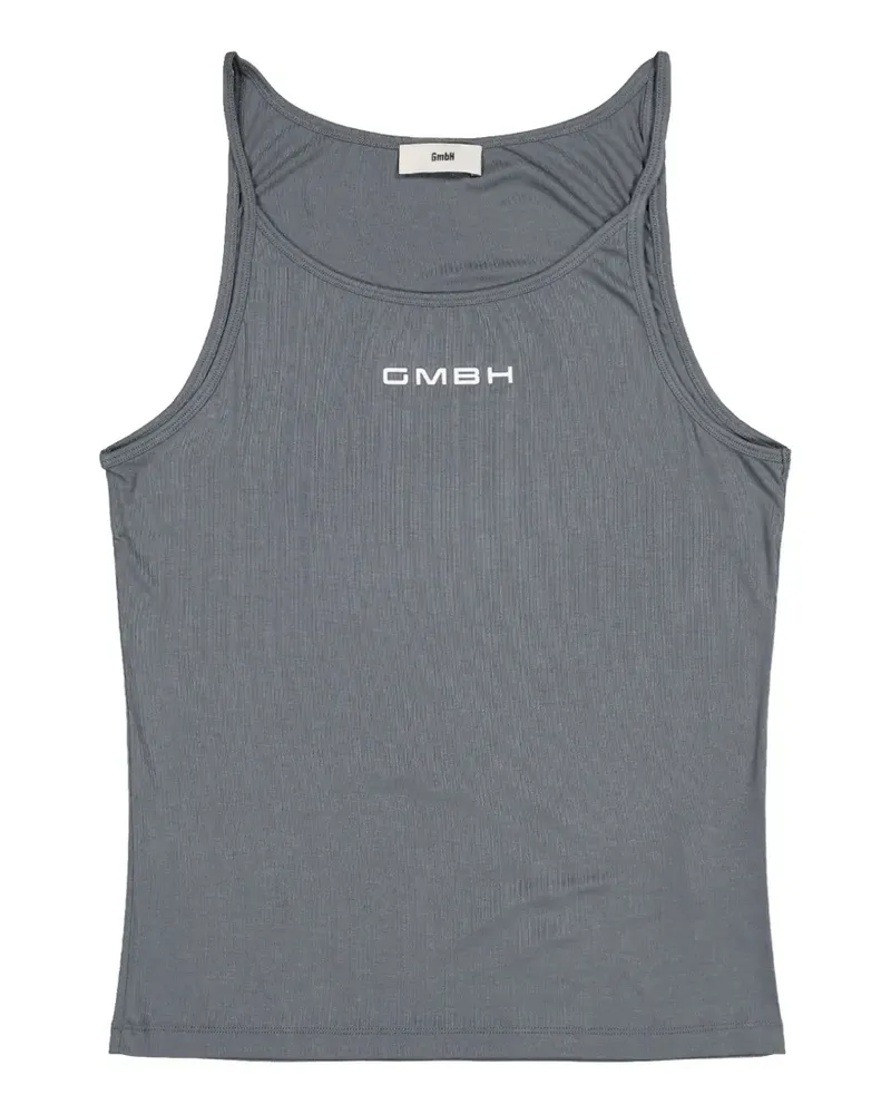 GmbH logo-print tank top - Grau Grau