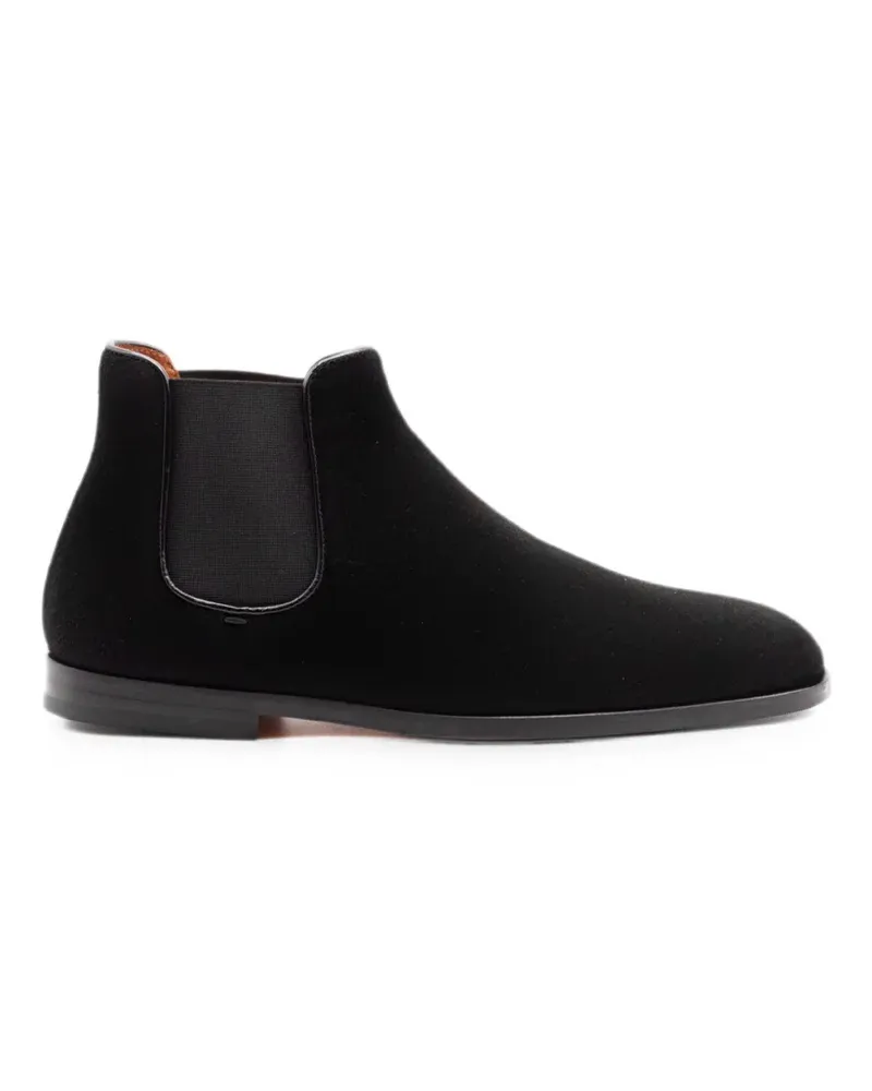 Doucal´s Chelsea-Boots mit spitzer Kappe - Schwarz Schwarz