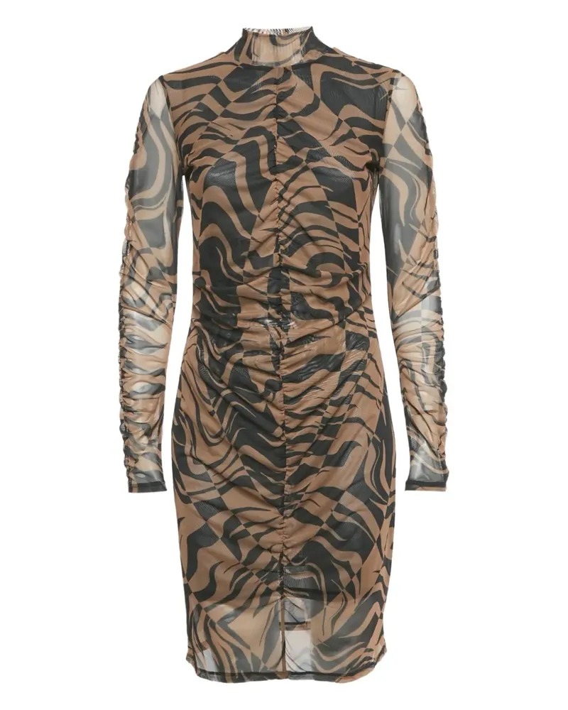 HUGO BOSS ruched mini dress - Nude Nude