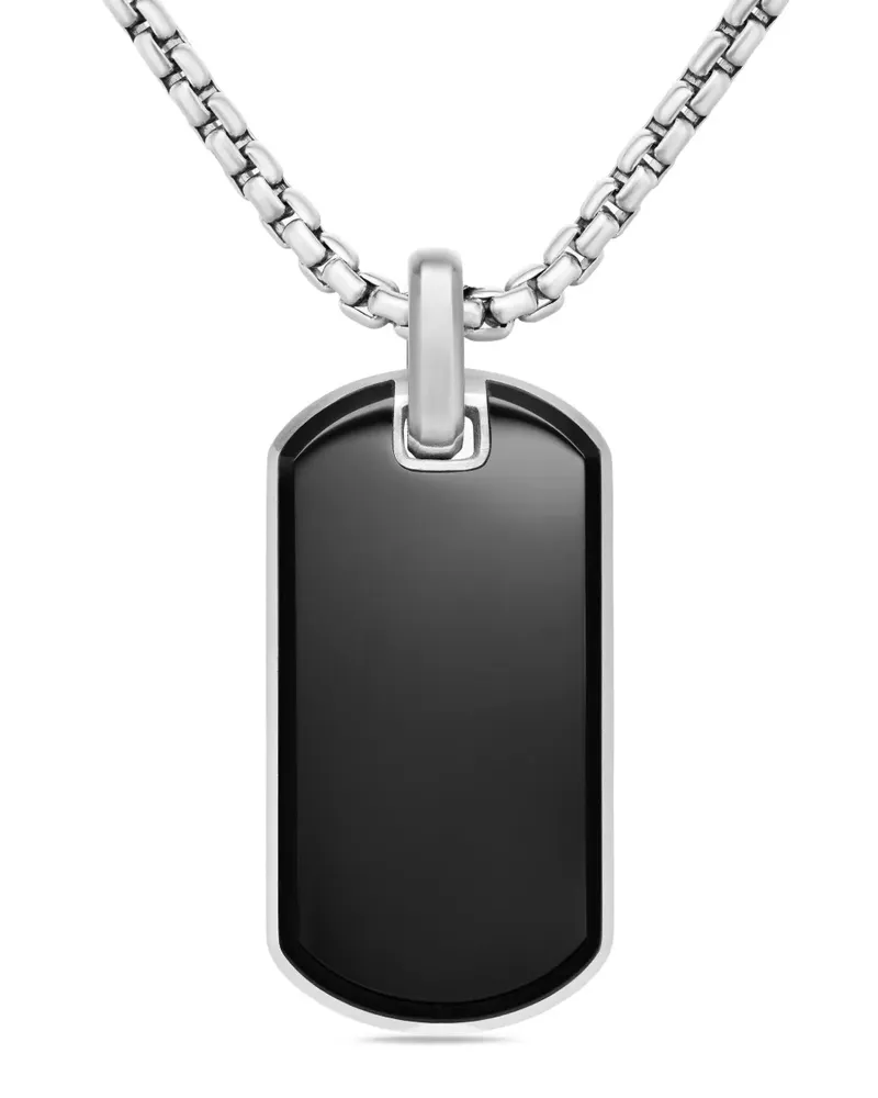 David Yurman Chevron Anhänger aus Sterlingsilber 35mm Silber