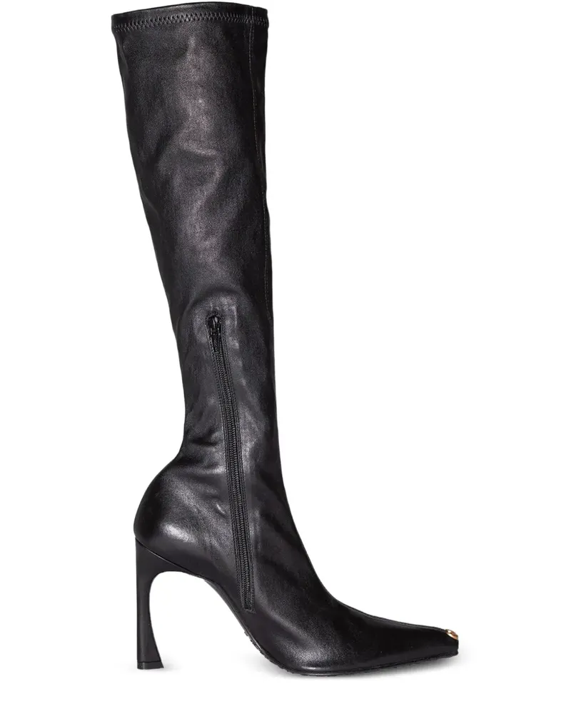 Marine Serre knee high heeled boots - Schwarz Schwarz