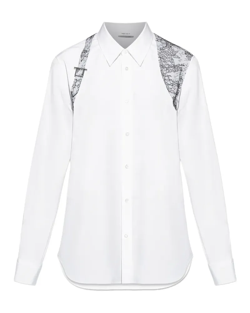 Alexander McQueen lace-detail shirt - Weiß Weiß
