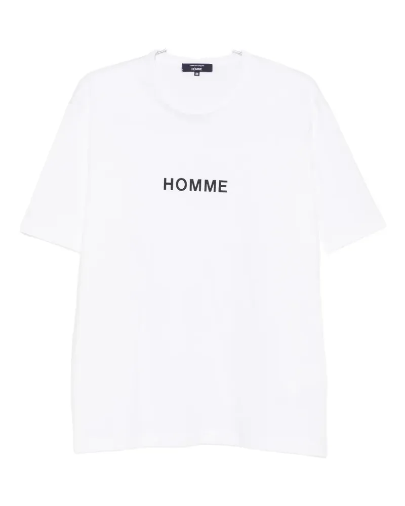 Comme des Garçons Homme logo-print T-shirt - Weiß Weiß