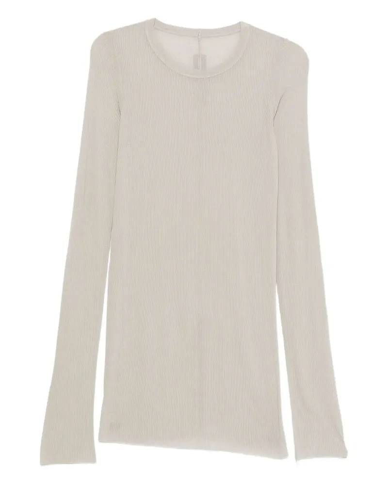 Rick Owens Geripptes Langarmshirt - Grau Grau
