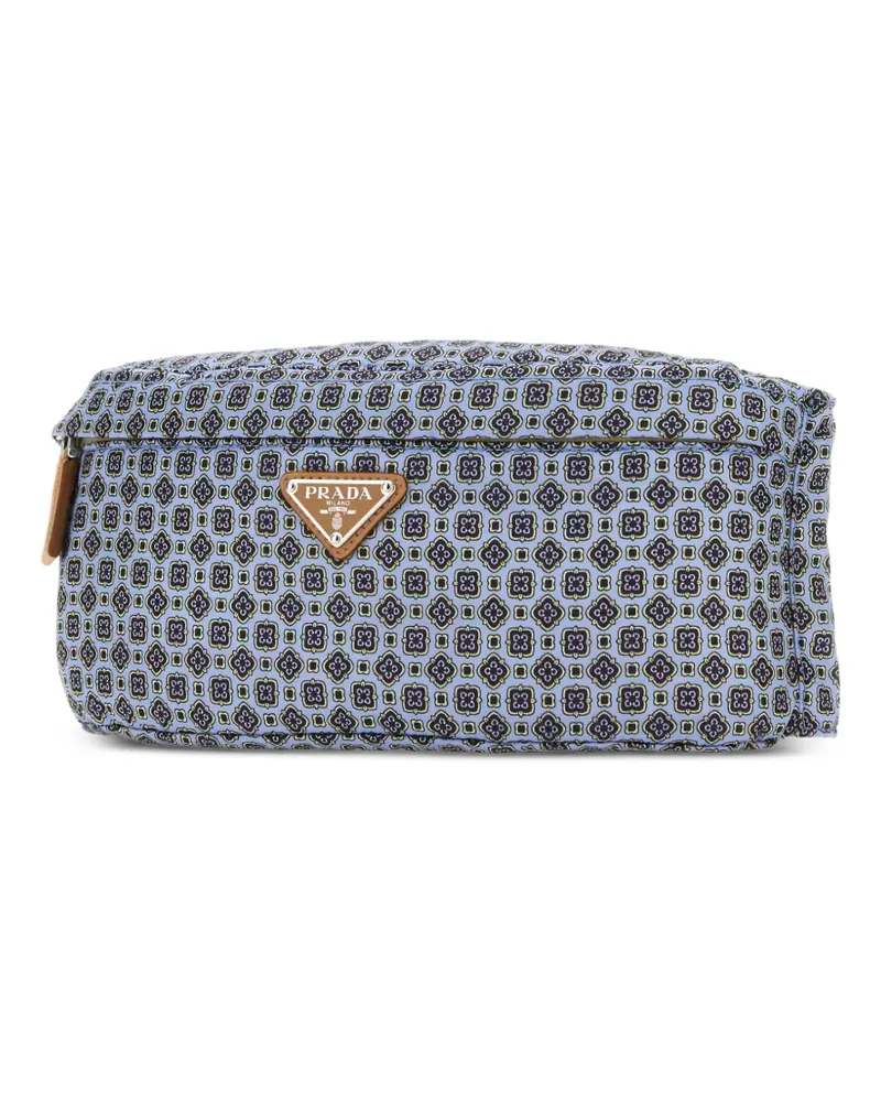Prada Gürteltasche mit Print - Blau Blau