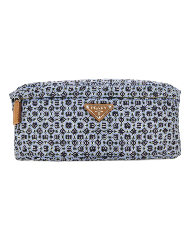 Prada Gürteltasche mit Print - Blau Blau