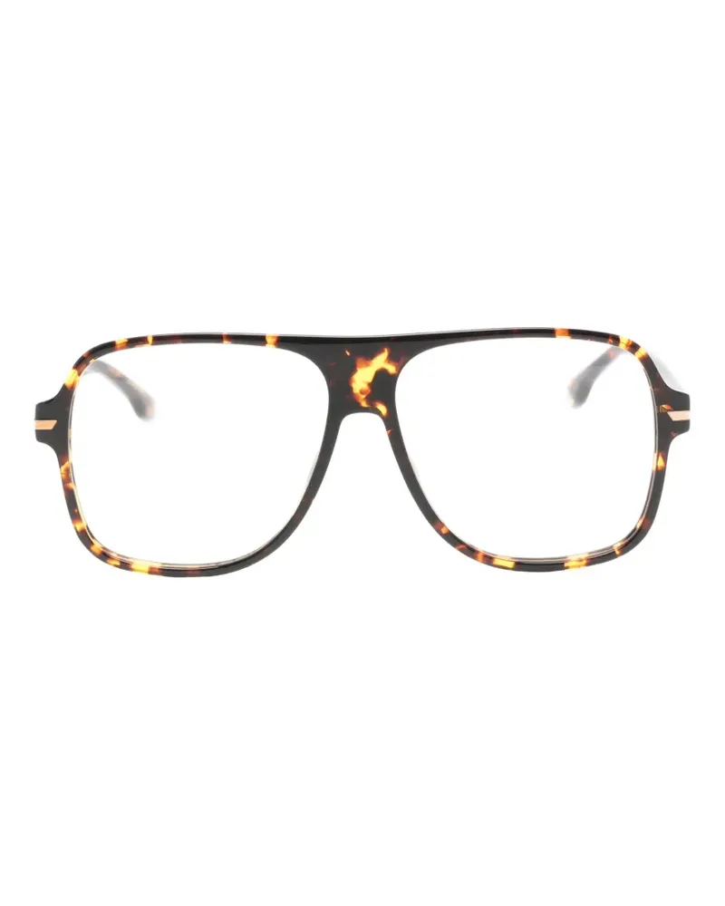 Victoria Beckham Pilotenbrille in Schildpattoptik - Braun Braun