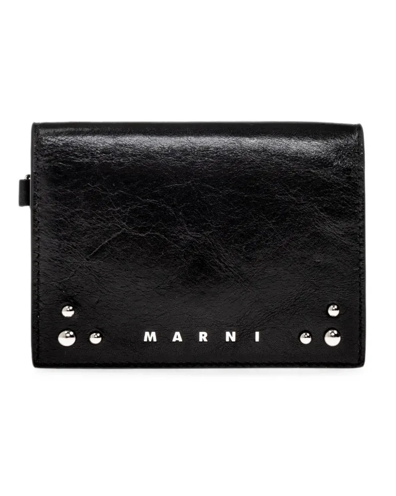 Marni Portemonnaie mit Nieten - Schwarz Schwarz