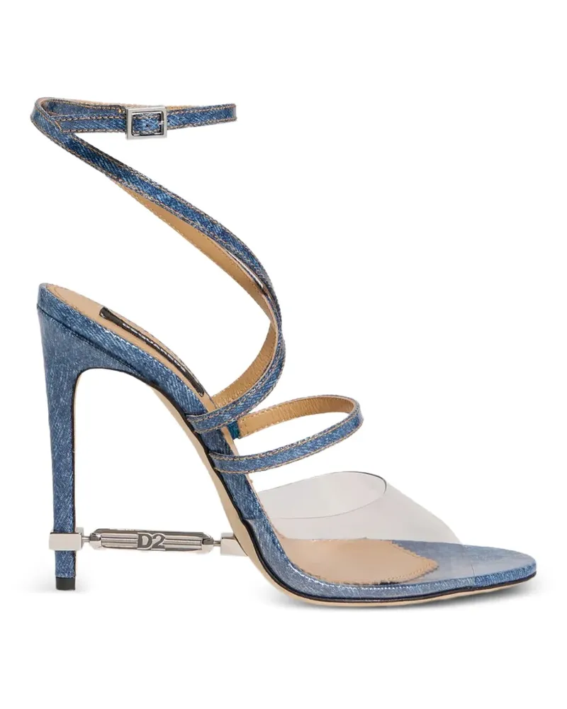 Dsquared2 Frosted Sandalen mit Schnalle - Blau Blau
