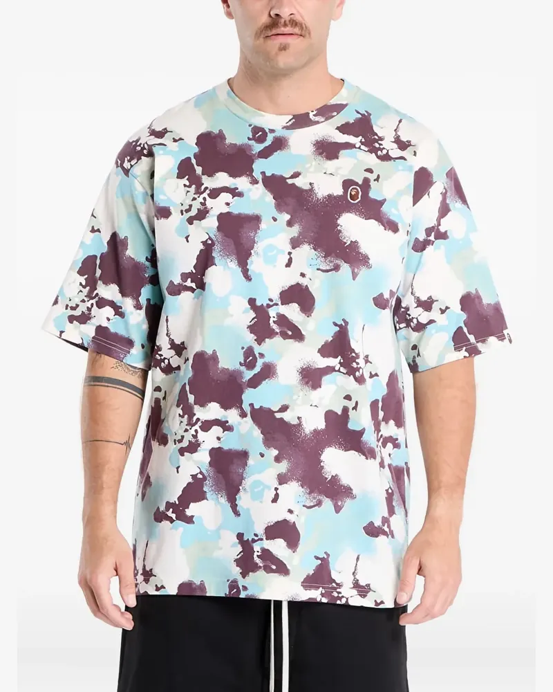 BAPE logo-ptch T-shirt - Nude Nude