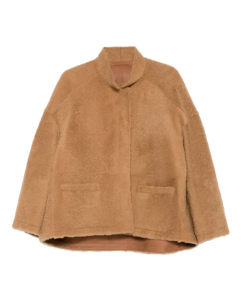 Liska Jacke mit Kontrasteinsätzen - Braun Braun