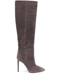 Paris Texas Spitze Stiefel 110mm Grau