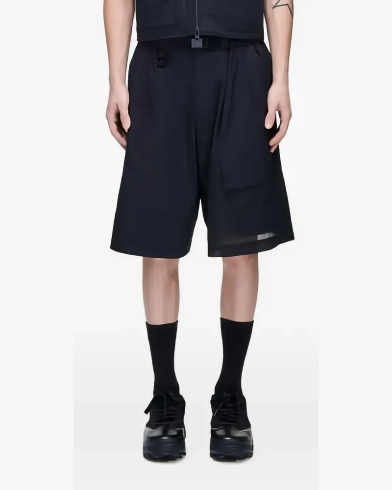 Y-3 UT Shorts mit Gürtel - Schwarz Schwarz