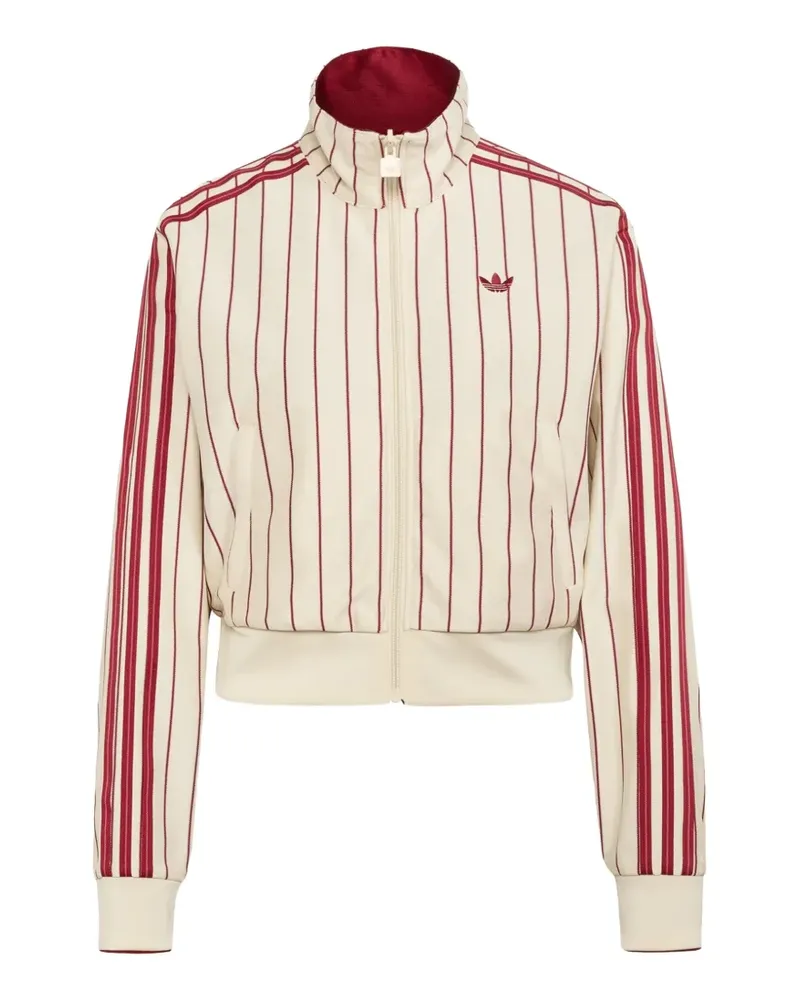 adidas Firebird pinstripe-pattern track jacket - Nude Nude