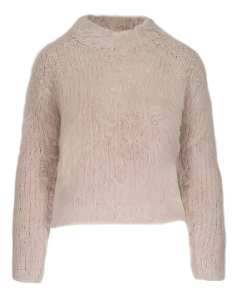 R13 mock-neck sweater - Nude Nude