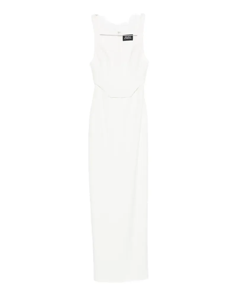 Solace London Noor scoop-neck maxi dress - Weiß Weiß