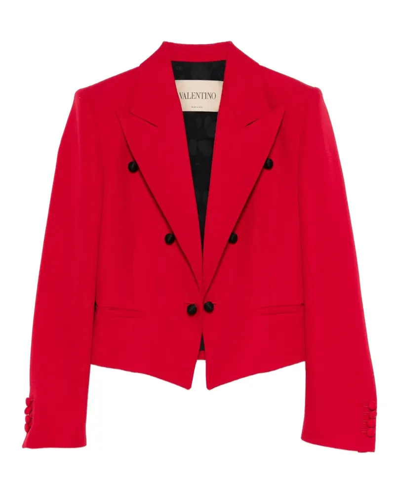 Valentino Garavani buttoned double-breasted blazer - Rot Rot