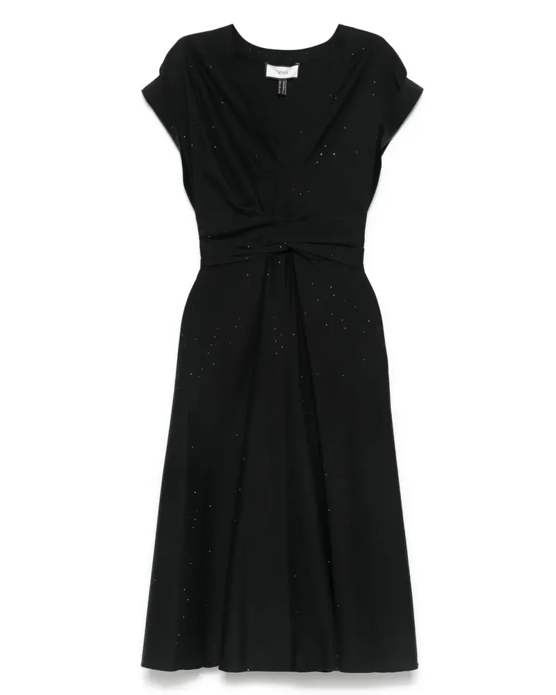 NISSA Kleid mit Strass - Schwarz Schwarz