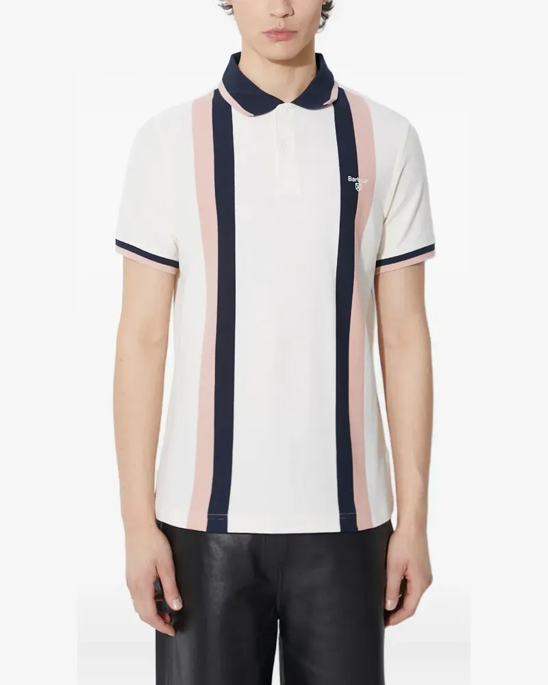 Barbour striped cotton polo shirt - Weiß Weiß