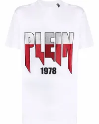 Philipp Plein T-Shirt mit Logo-Print Weiß