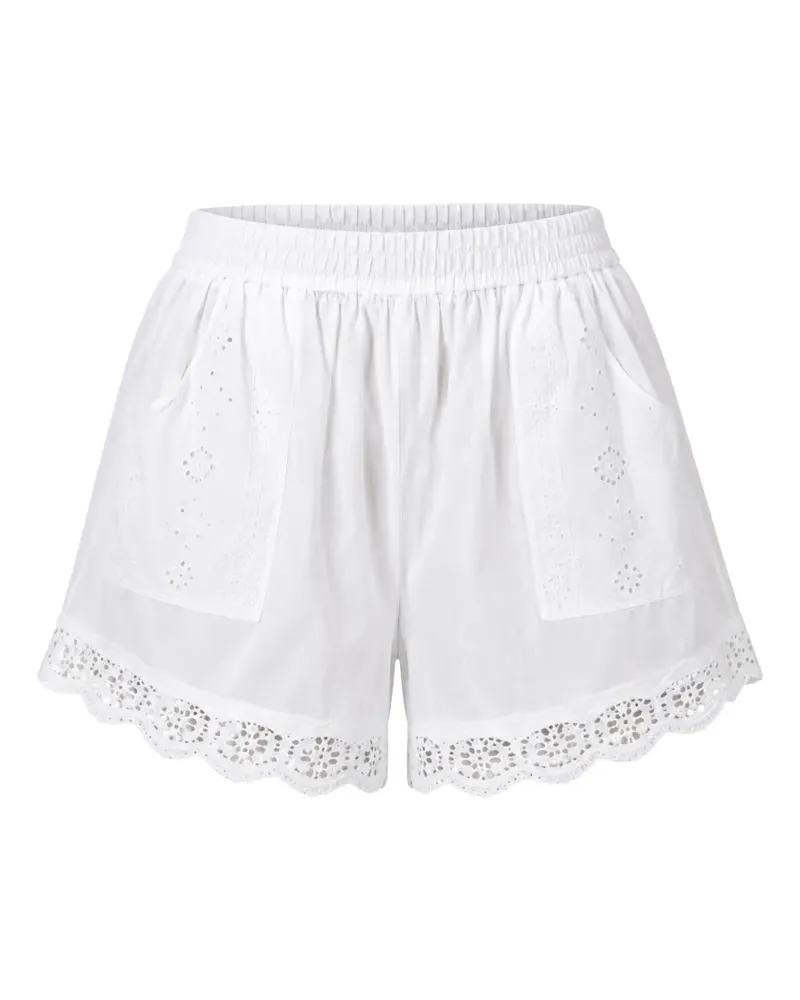Xírena Danny broderie-anglaise drawstring shorts - Weiß Weiß