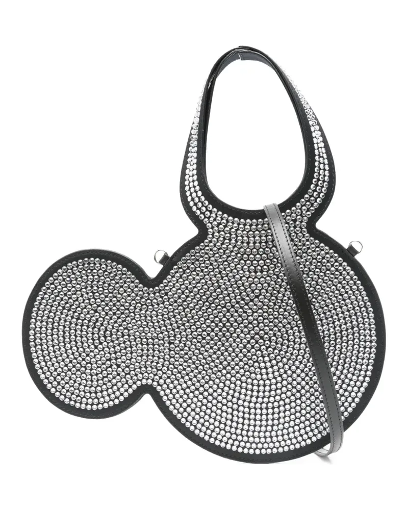 COPERNI Mini Mickey Tote Bag mit Verzierung - Schwarz Schwarz